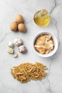 Creamy Garlic Chicken Pasta Ingredients