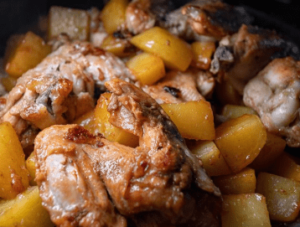 One-pan chicken thighs and potatoes recipe