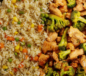 Healthy Chicken Broccoli Rice recipe for a quick dinner