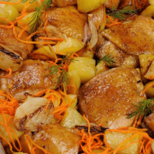 roasted chicken thighs with crispy skin