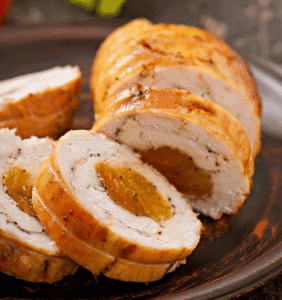 Juicy baked stuffed chicken 